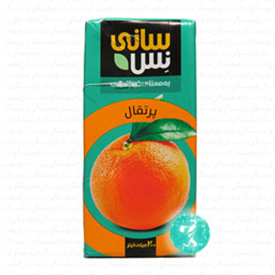 تصویر از آبمیوه پاکتی پرتقال سانی نس
