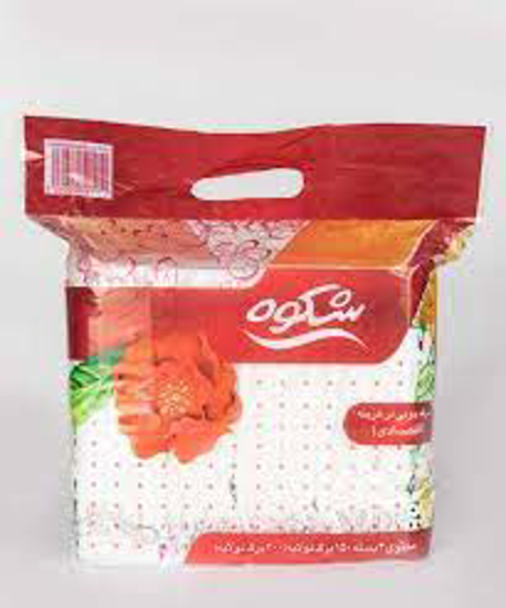 تصویر از دستمال کاغذی شکوه 150 ورق دو لایه 4 تایی