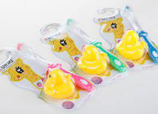 تصویر از مسواک بچه عروسک دار