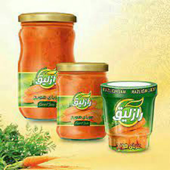 تصویر از مربای هویج لیوانی 21 ف رازلیق