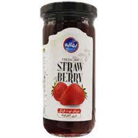 تصویر از مربای توت فرنگی 800گ بهانه