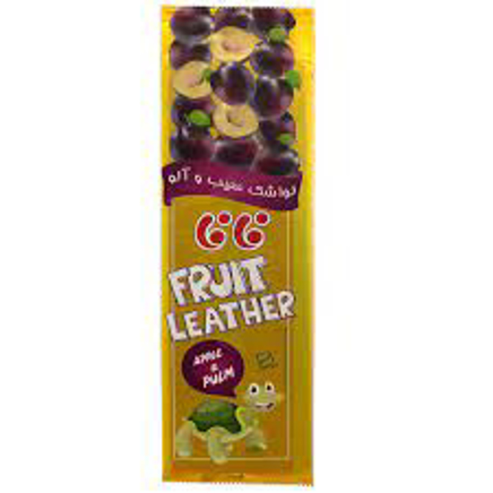 تصویر از لواشک لاک پشتی سیب وآلو مهرزاد فافا رنگ سبز