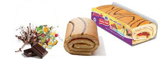 تصویر از رول کیک اسفنجی