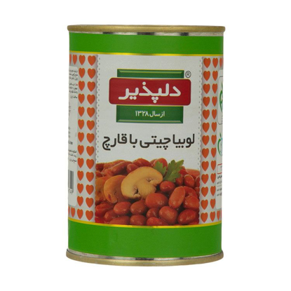 تصویر از کنسرو لوبیا چیتی با قارچ دلپذیر